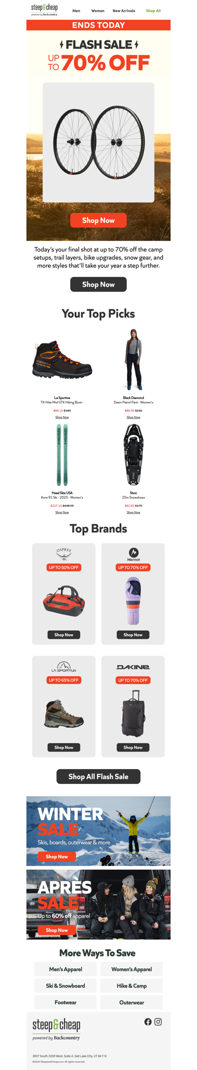 Up to 70% off ends TODAY 📣