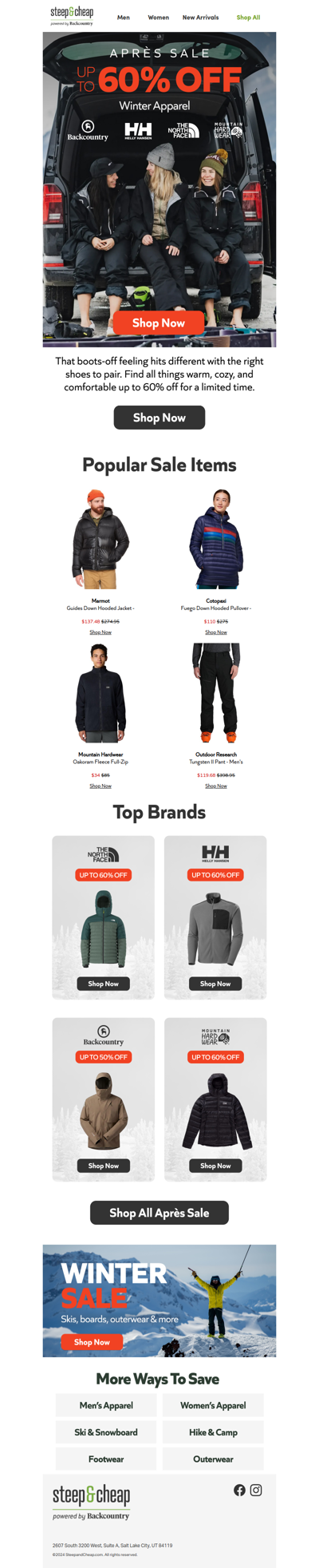 Après is ON 🥂 Up to 60% off winter styles