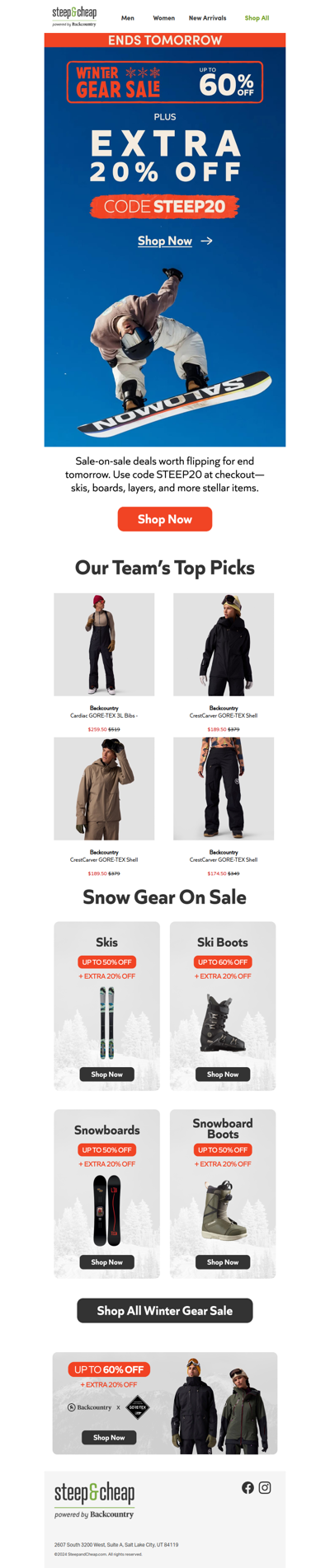 Extra 20% off code STEEP20 ends TMRW 😲