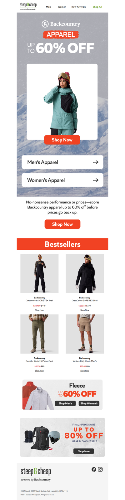 Layer smarter 🤓  Backcountry apparel up to 60% off