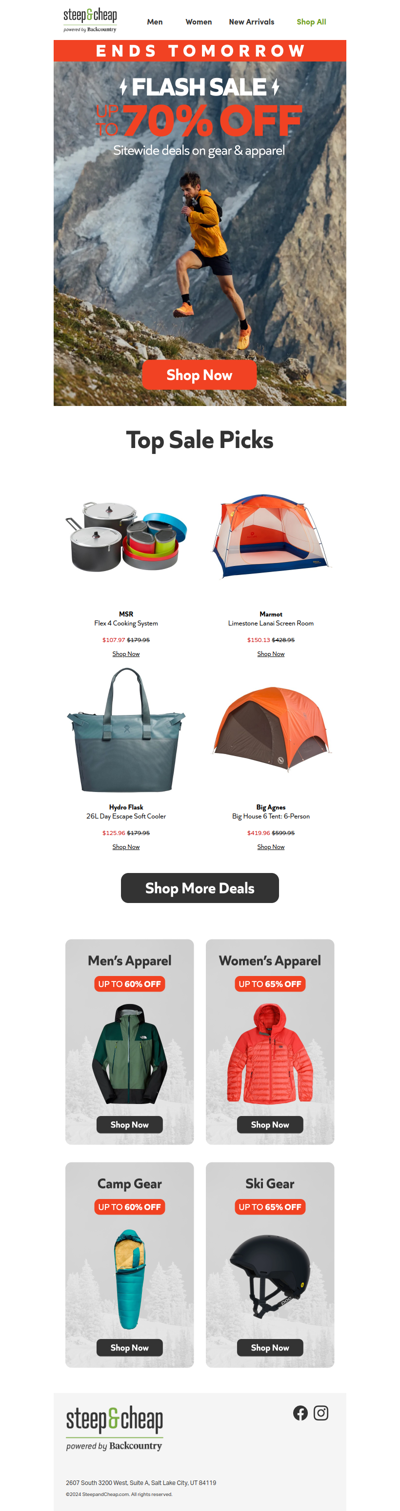 Sprint for it! Flash Sale ends tomorrow 🏃🏻