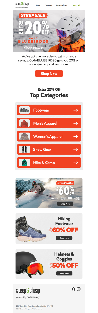 Your extra 20% off ends soon❗