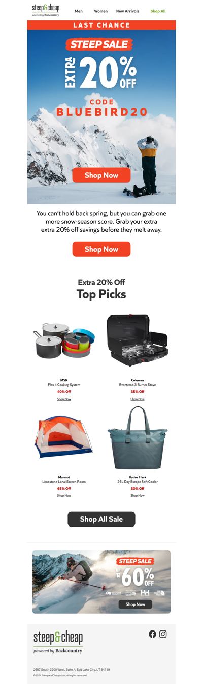 Last call 📣 Extra 20% off