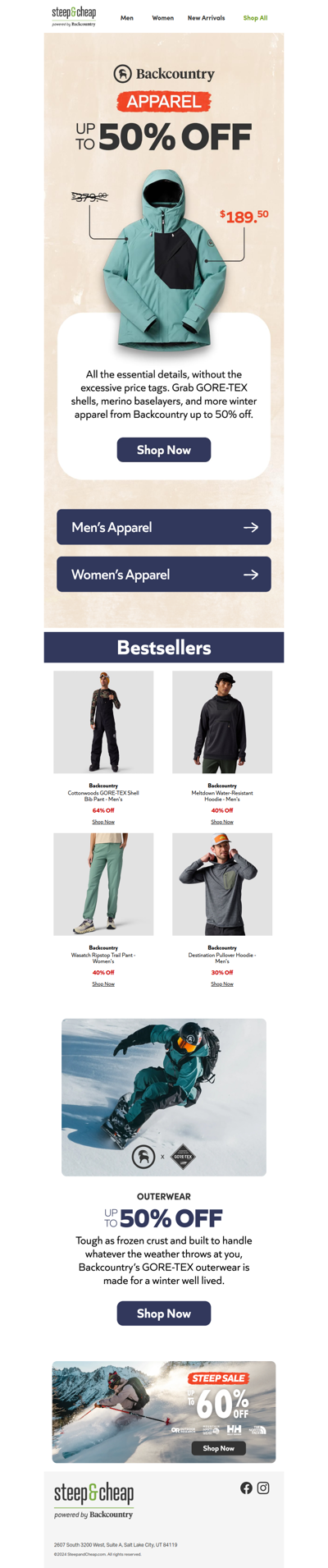 GORE-TEX outerwear as low as $189