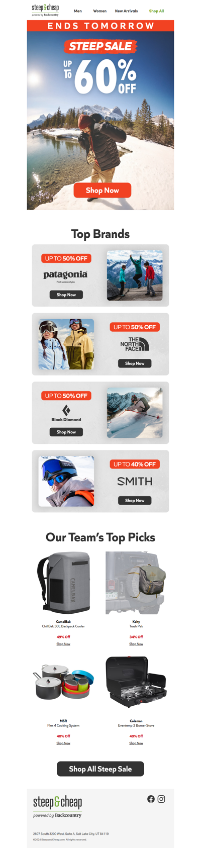 Up to 60% off STEEP sale is about to wrap 🤯