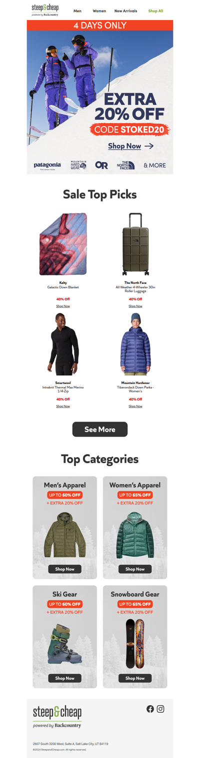 4 days left for extra 20% off ⏰