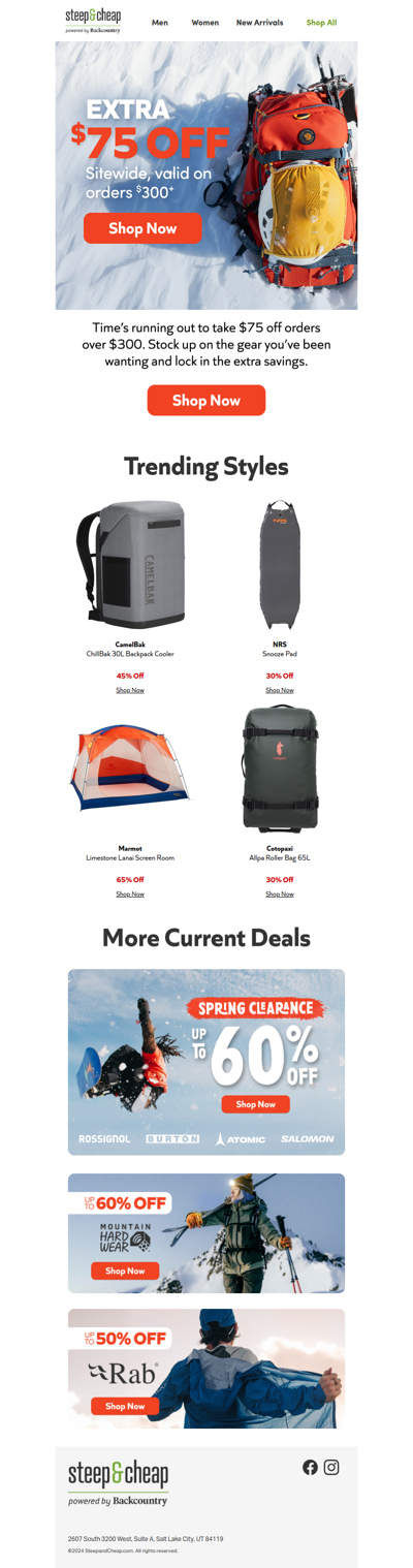 $75 off you gear haul ends soon❗