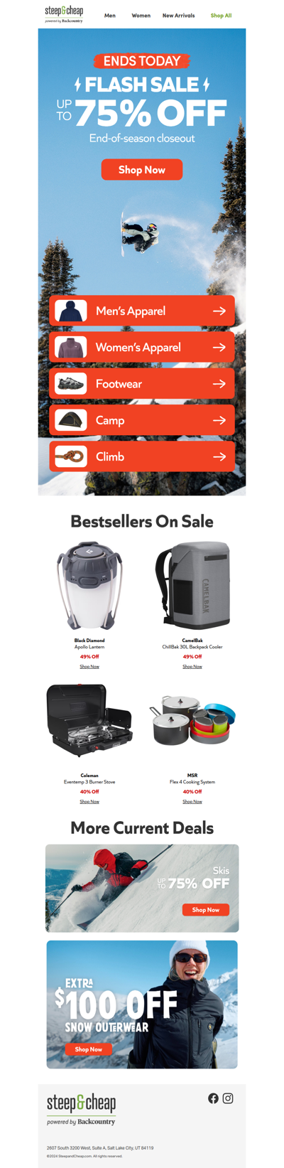 Price check! Up to 75% off ends today