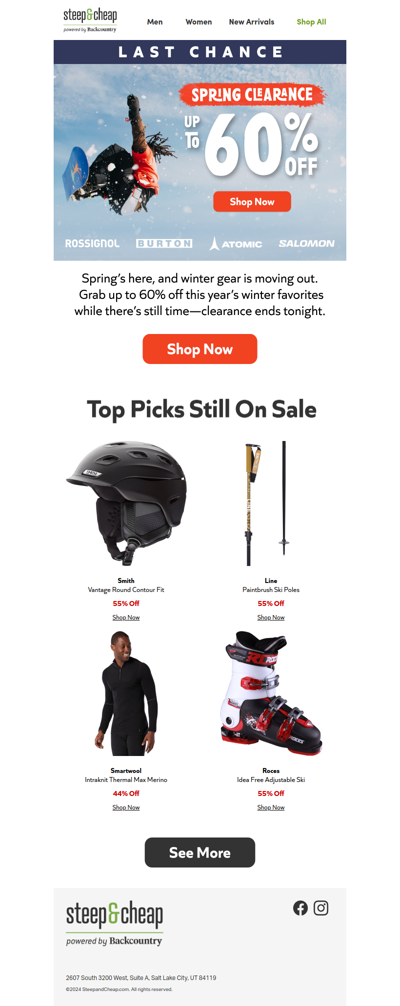 Final call for clearance prices 🗣️