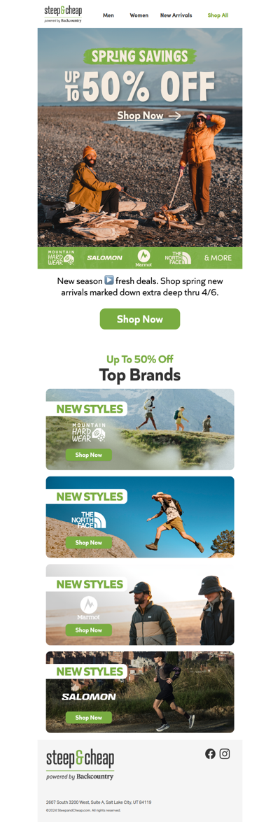 Spring savings on stuff to wear out there ☀️