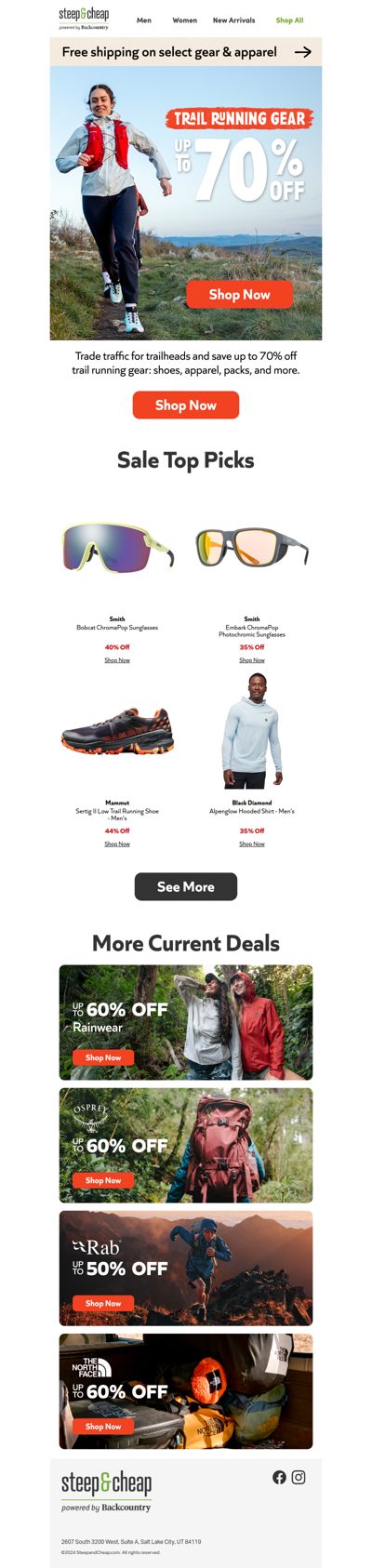 Trail gear that doesn’t burn 🔥 Up to 70% off