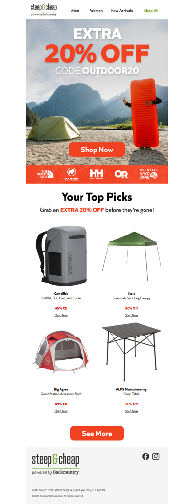 🎉 Extra 20% off starts NOW