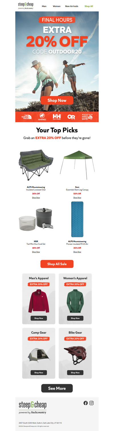 ⏰ Final hours: extra 20% off