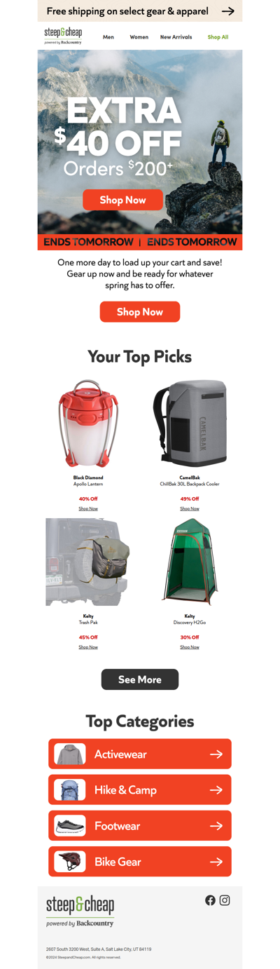 🕐 One day left for extra $40 off