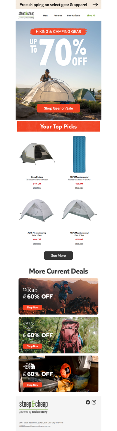 Gear up, buttercup — spring deals are here🏕️