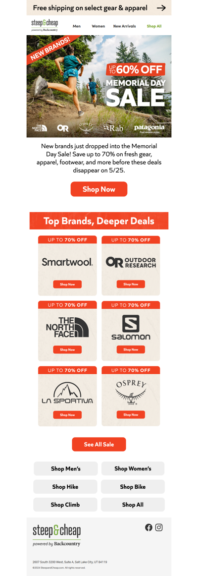 New brands added to Memorial Day Sale