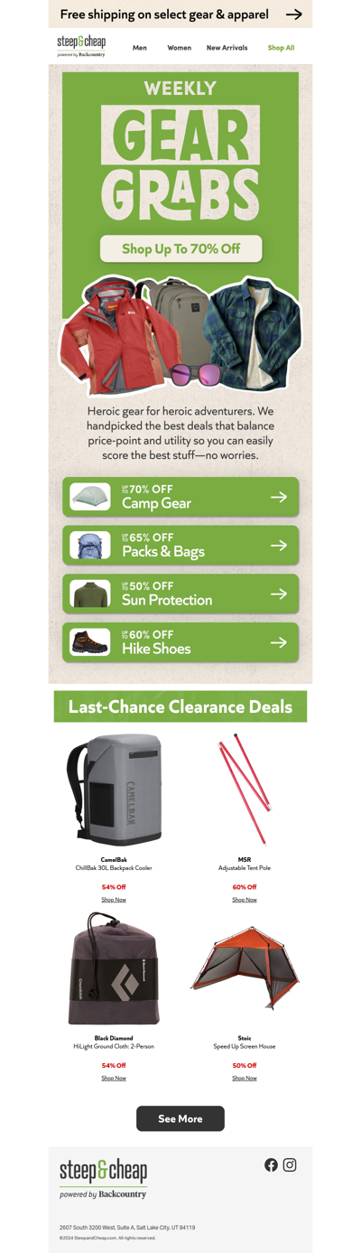 🚨 Clearance prices, up to 70% off