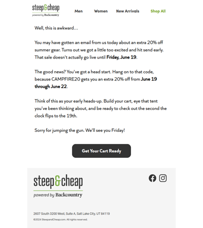 Oops, we hit send early