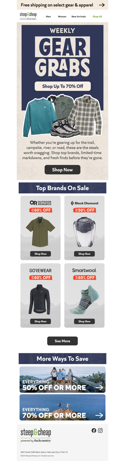 🔥 70% off weekly Gear Grabs
