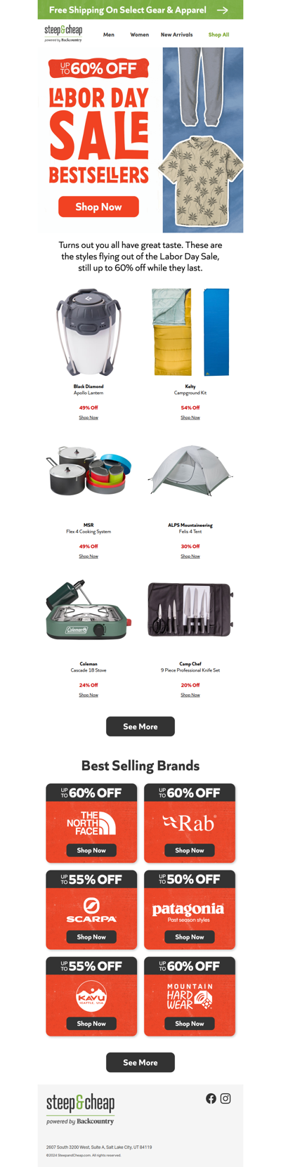 ⛺ Bestsellers up to 60% off