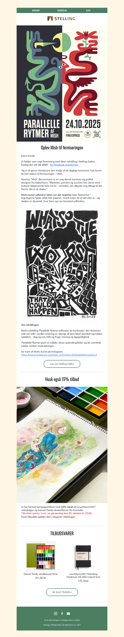 🎨 Oplev Mish til åbningsudstillingen