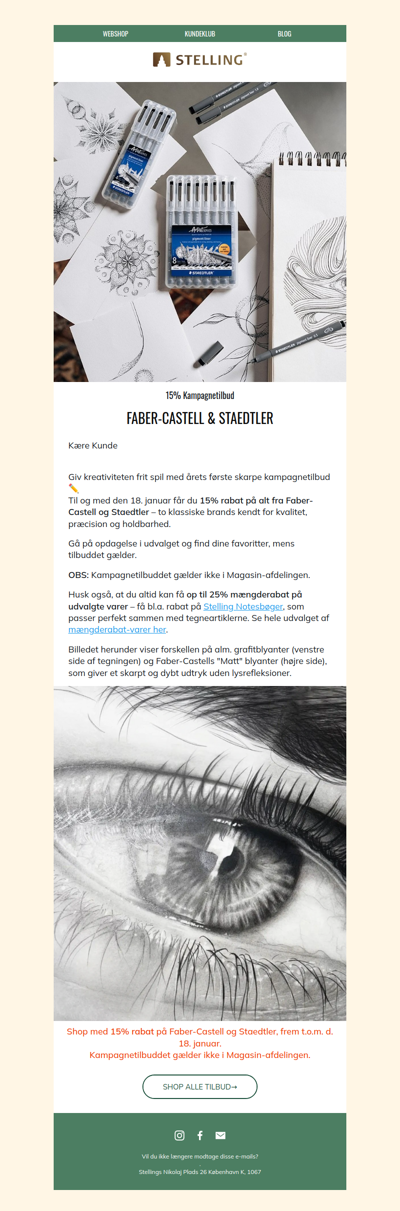 ✍️ 15% på Faber-Castell & Staedtler!