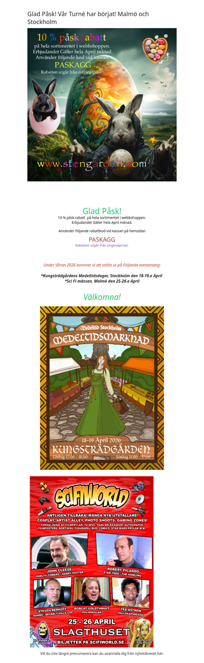 Glad Påsk Önskar Stengården!