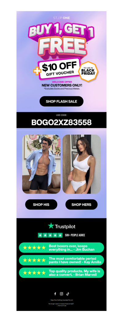 OMG, Flash SALE: Buy 1, Get 1 FREE 🤑