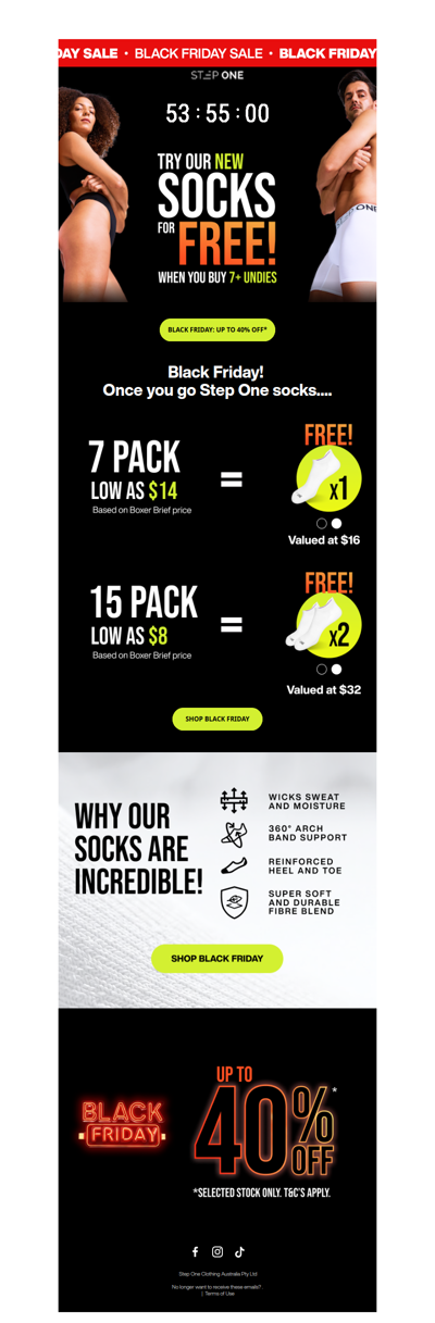 🔥 Black Friday: Packs = FREE SOCKS! 🔥