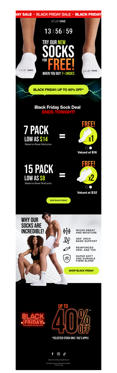 ⏰ FREE Sock deal ENDS TONIGHT ⏰