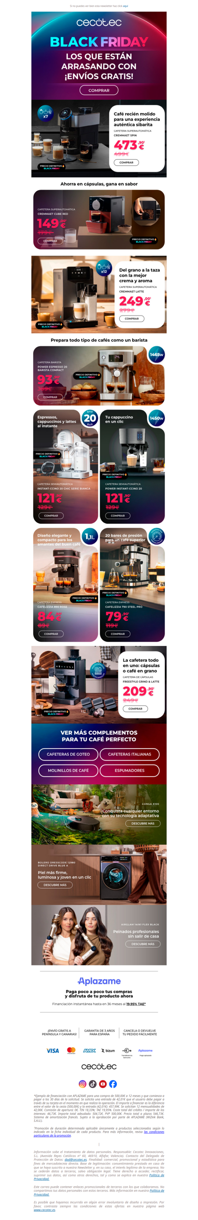 BLACK FRIDAY ☕✨Tu nueva cafetera te espera