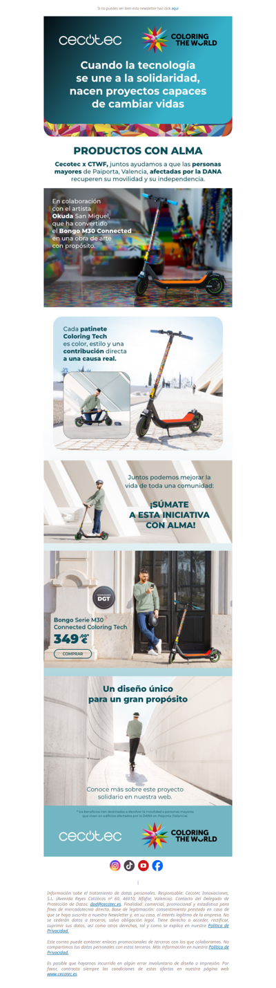 Cecotec x CTWF, la tecnología y solidaridad se unen 💛