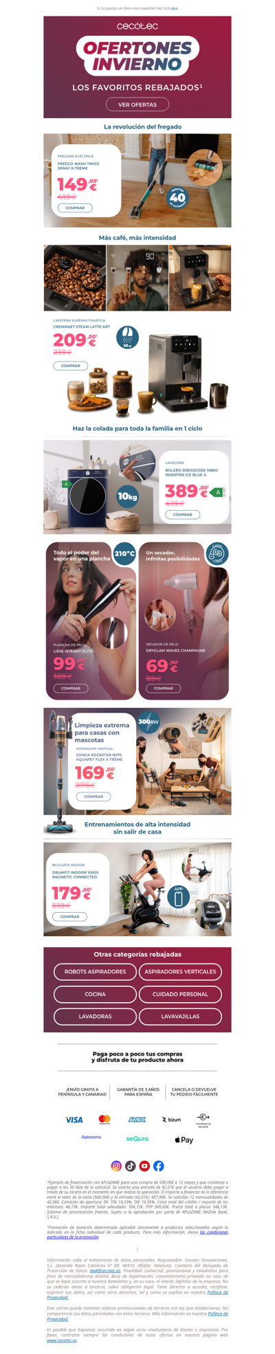 Ofertas TOP de invierno 💙 Lo que más te gusta, rebajado