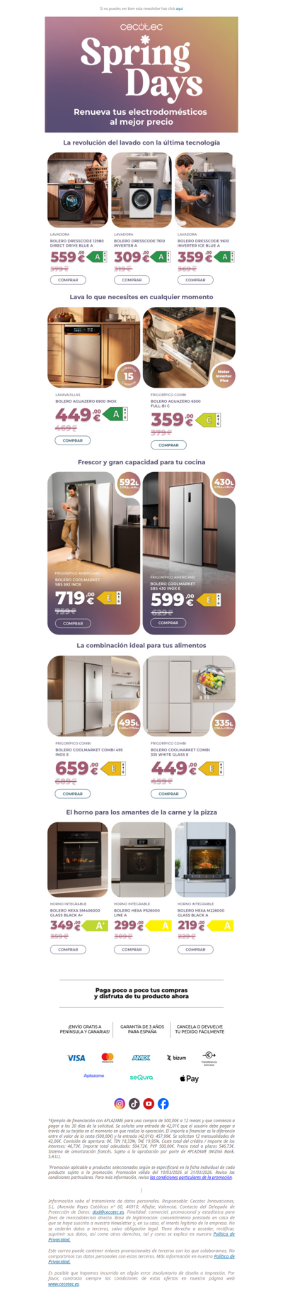 Electrodomésticos con OFERTONES 🔥​