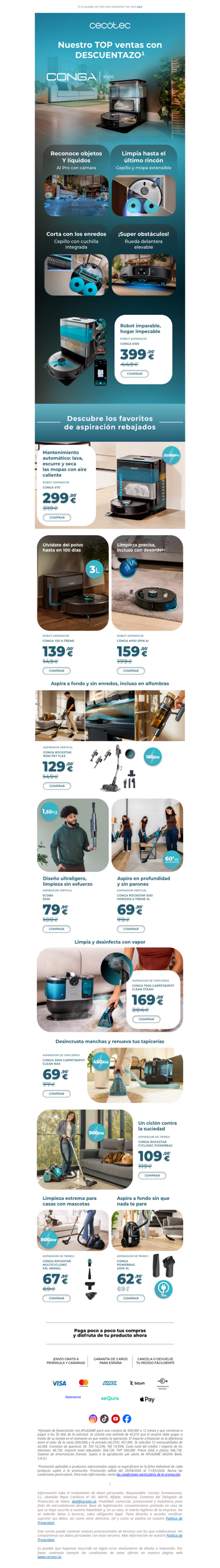 Spoiler: OFERTÓN en vuestro Conga favorito 😲