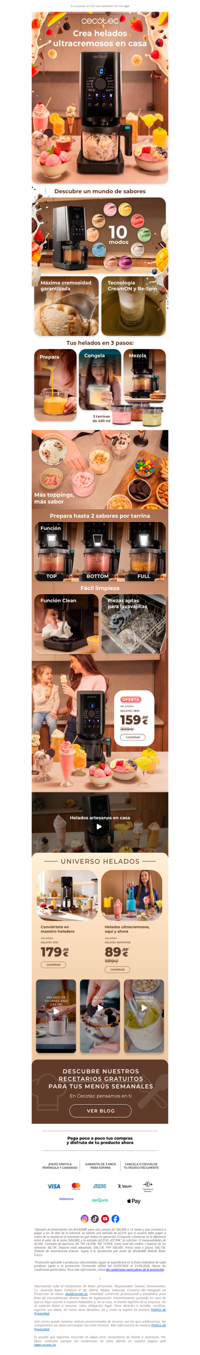 🍦 ¡NOVEDAD! Gelatec 1800, tu heladería en casa