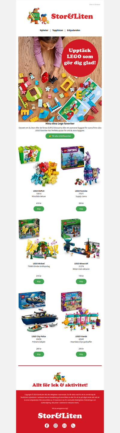 Bygg glädje & fantasi med LEGO® ✨