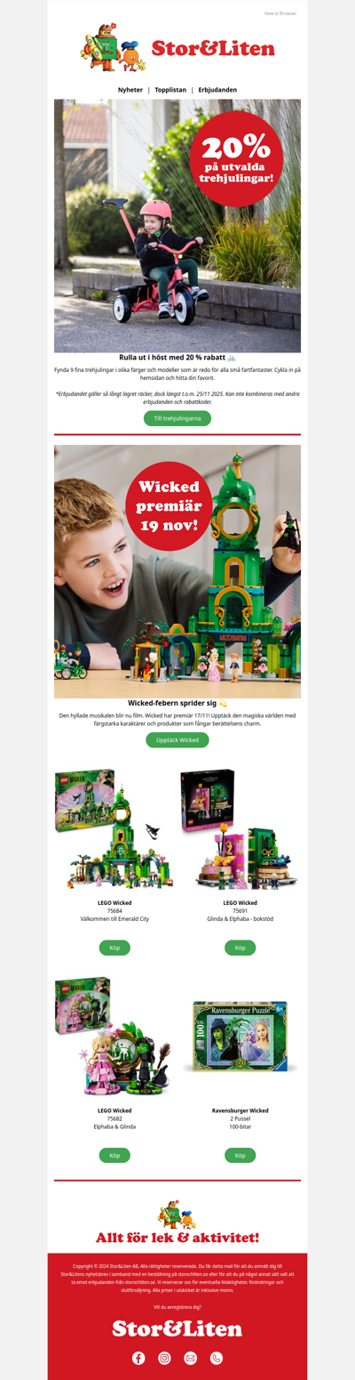 20 % utvalda trehjulingar 🚲 | Wicked-feber 💚