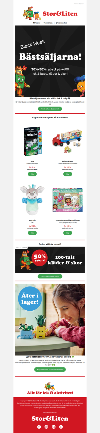 Black Week-favoriter 🖤 | LEGO Glada Växter 10349 är tillbaka 🌿