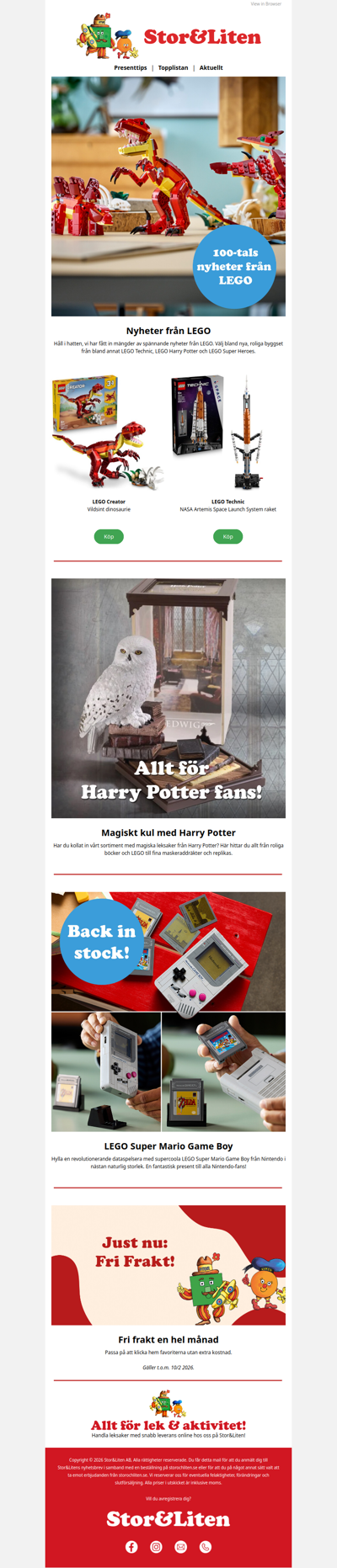 100-tals nyheter från LEGO | Magiskt kul med Harry Potter | Back in stock: LEGO Super Mario Game Boy