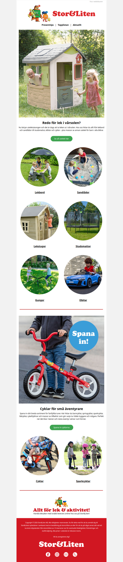 Nu börjar uteleksäsongen ☀️