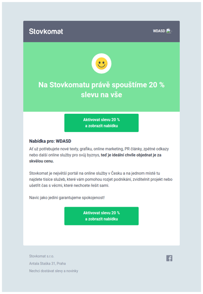 Jen teď 20 % sleva na tisíce online služeb na Stovkomat.cz: Online marketing, sociální sítě, grafika i originální texty