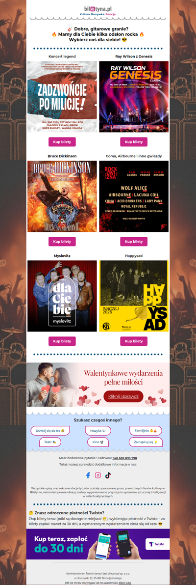 🎸 Dobry rock w Biletynie 😎