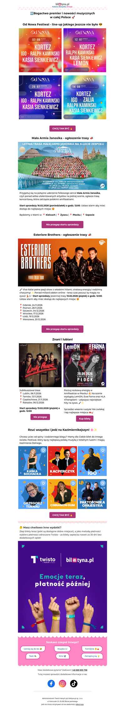 📣 Kortez ⭐ Mała Armia Janosika ⭐ IGO ⭐ Ralph Kamiński ⭐ Esteriore Brothers i cała plejada gwiazd