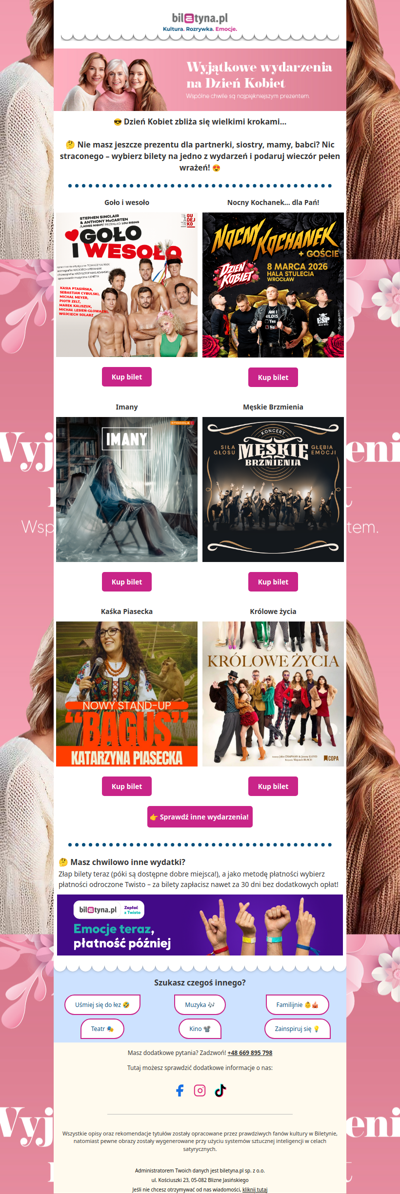 😎 Dzień Kobiet się zbliża... Podaruj wyjątkowy prezent!