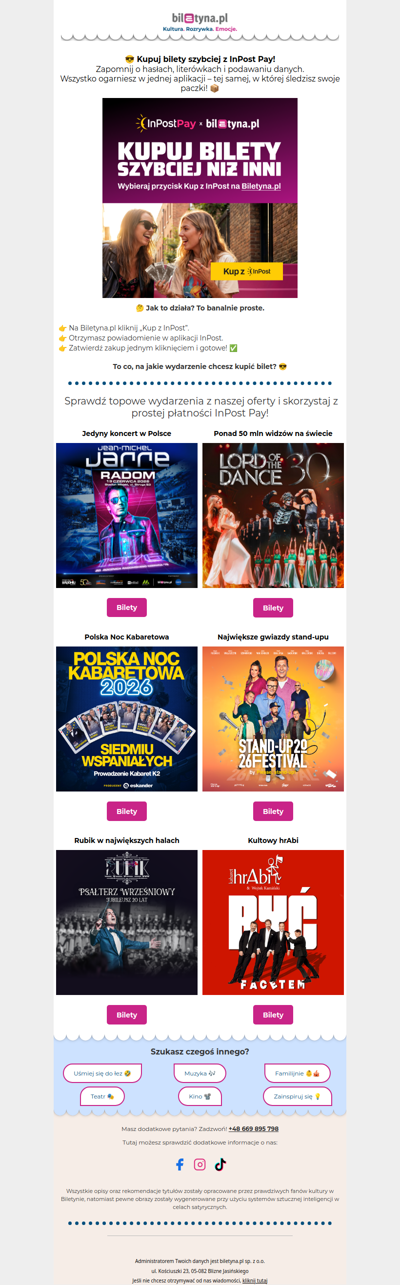 InPost Pay - kupuj bilety szybciej i wygodniej 😎