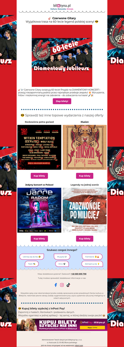 🎸 Czerwone Gitary z trasą po Polsce!