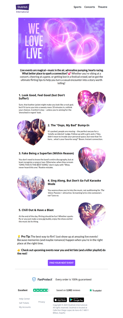 💘 The Ultimate Flirting Guide for Every Live Event 💘