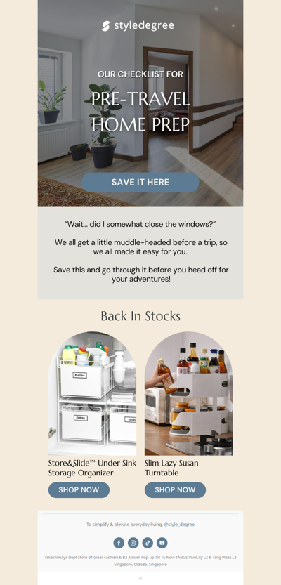 FREE Pre-Travel Home Prep Checklist 📝