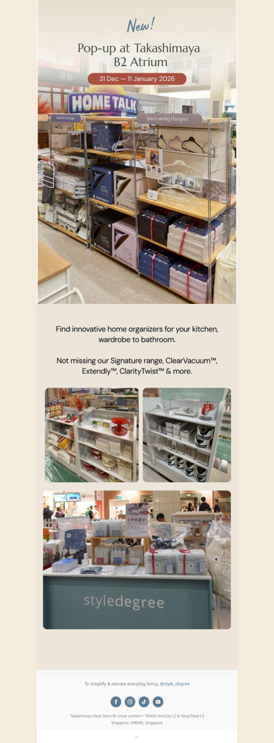 NEW Pop-up At Takashimaya Square